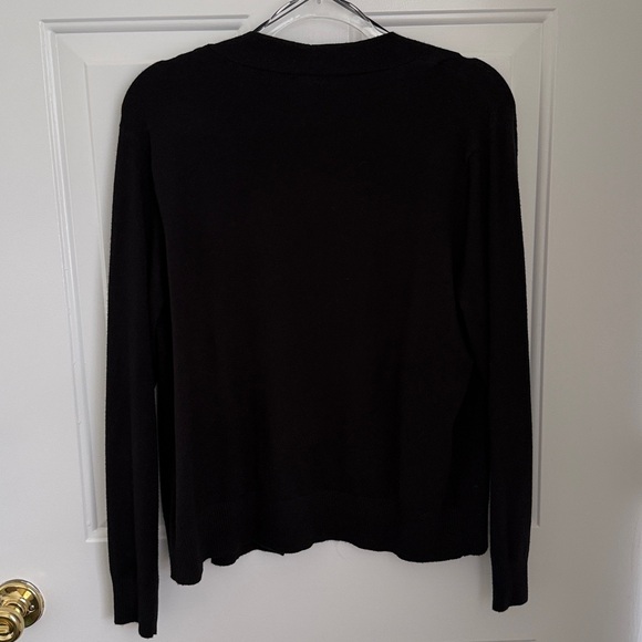 Black Floral Women's Cardigan by Aaeda - Size Large - Picture 6 of 7